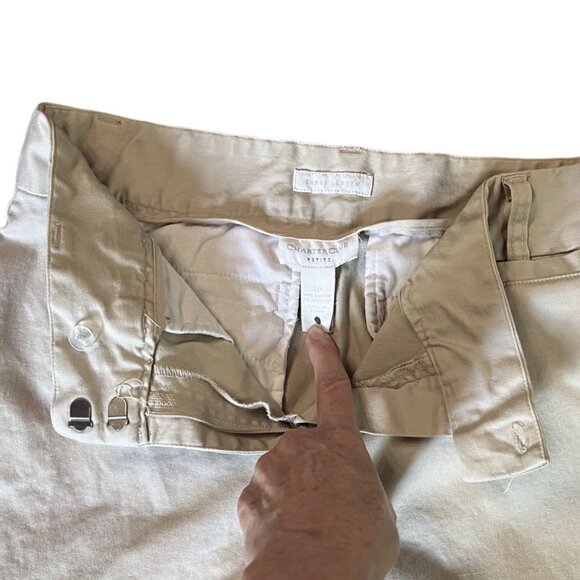 Women's Charter Club Petite Beige Capri Length Pants, Size 4P - Picture 7 of 11
